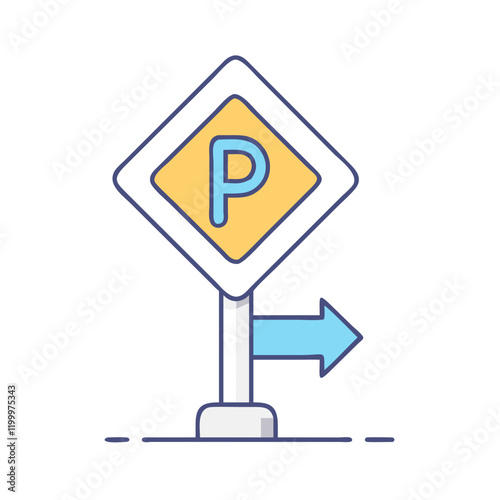 parking sign icon, parking sign vector illustration-simple illustration of parking sign, perfect for parking sign logos and themed design 