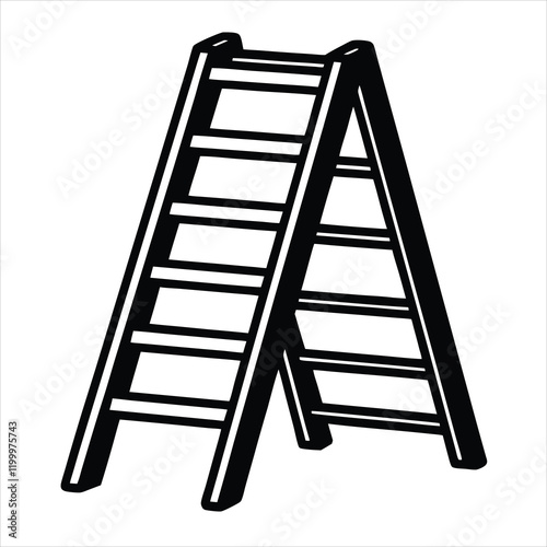 ladder vector design  on white background