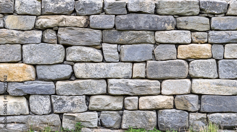 Fototapeta premium Rustic Gray Stone Wall Texture Background