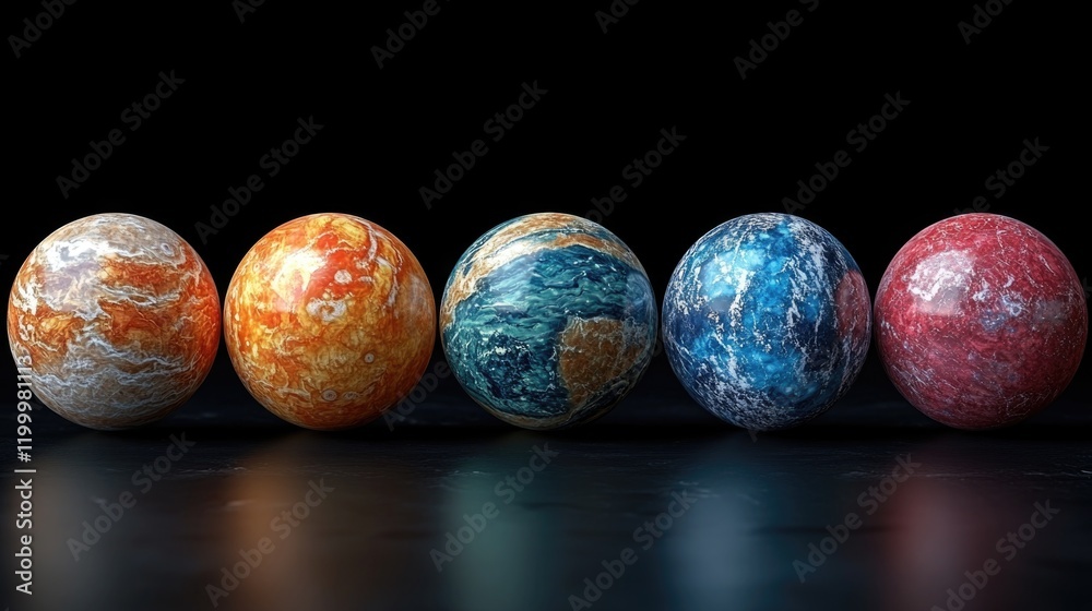 Colorful hand-painted eggs displayed on a table surface Colorful hand-painted eggs displayed on a table surface