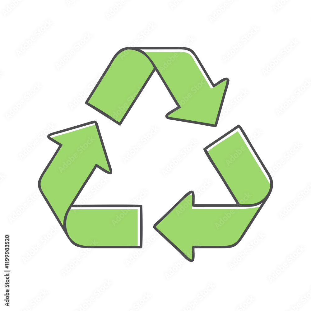 recycle icon, recycle vector illustration-simple illustration of recycle, perfect for recycle logos and themed design 