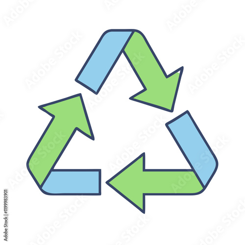 Free Download recycling icon, recycling vector illustration-simple illustration of recycling, perfect for recycling logos and themed design  - GFXLoad