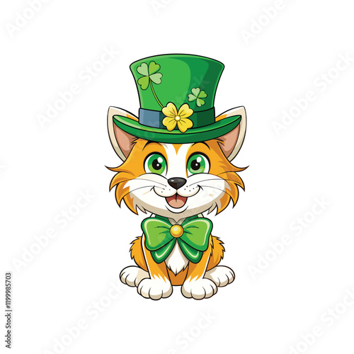 Cute Leprechaun Cat