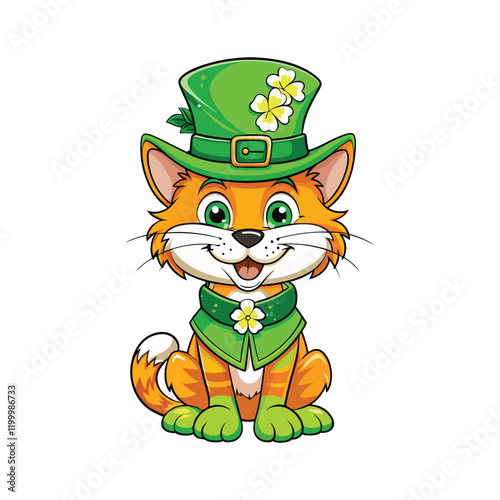 Cute Leprechaun Cat