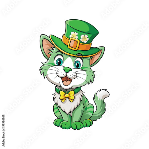 Cute Leprechaun Cat