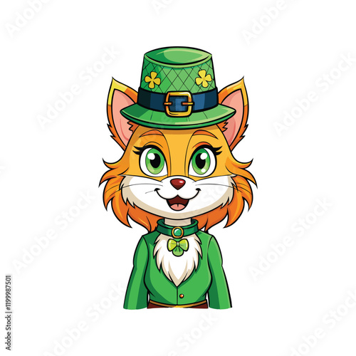 Cute Leprechaun Cat