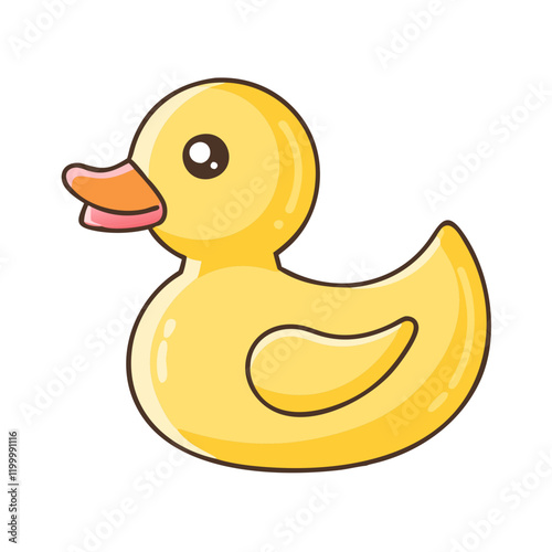 rubber duck icon, rubber duck vector illustration-simple illustration of rubber duck, perfect for rubber duck logos and themed design 