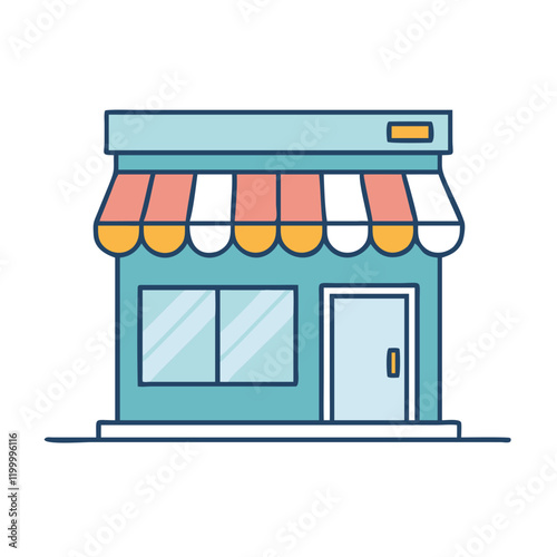 shopfront icon, shopfront vector illustration-simple illustration of shopfront, perfect for shopfront logos and themed design 