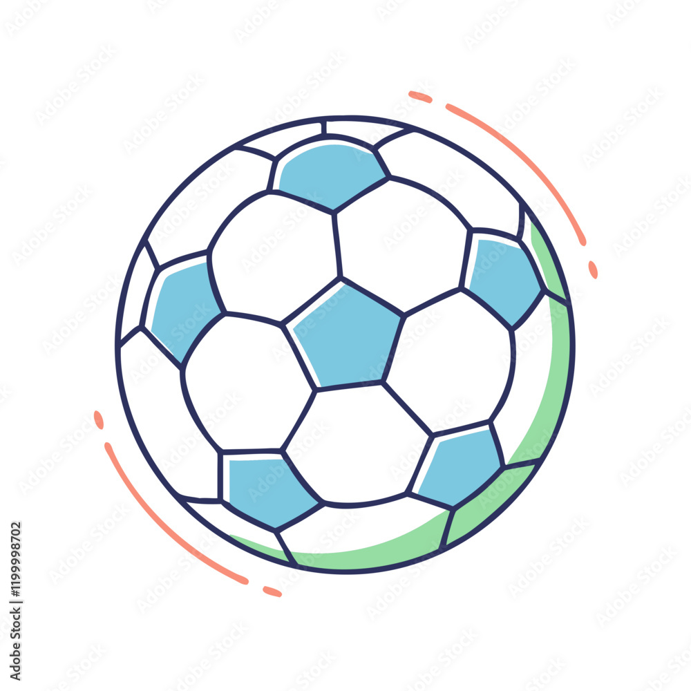 Fototapeta premium soccer ball icon, soccer ball vector illustration-simple illustration of soccer ball, perfect for soccer ball logos and themed design 