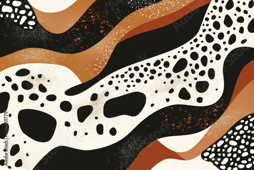 Wallpaper Mural Abstract earthy geometric patterns Torontodigital.ca