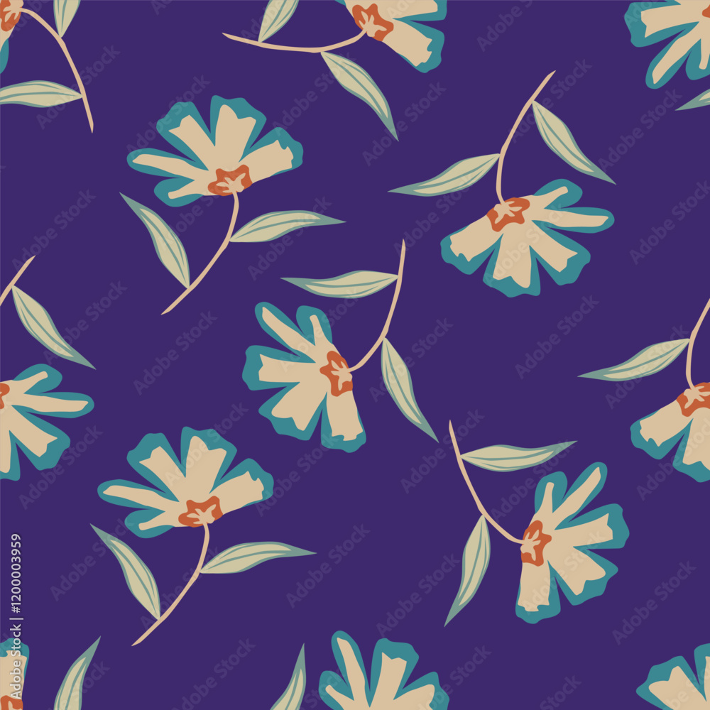 seamless flower pattern, floral print. seamless flower pattern, floral print.