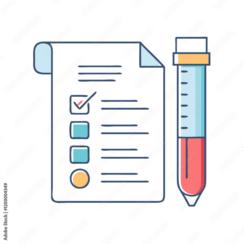 Fototapeta premium test icon, test vector illustration-simple illustration of test, perfect for test logos and themed design 