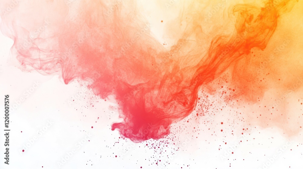 Abstract colorful smoke swirling on white. Abstract colorful smoke swirling on white.