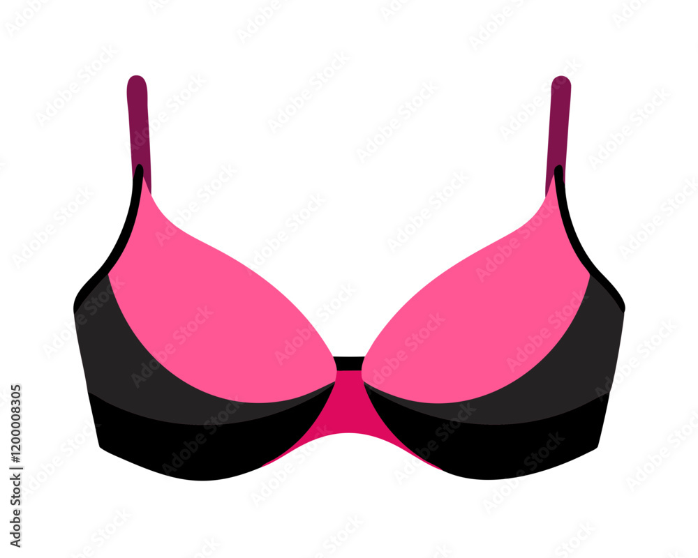 Trendy Pink and Black Bra Design - Perfect Blend of Style and Comfort Trendy Pink and Black Bra Design - Perfect Blend of Style and Comfort
