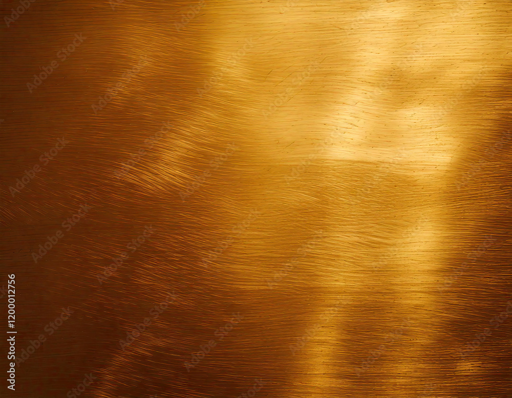 Fototapeta premium Captivating brass texture showcase design studio digital artwork warm golden environment close-up view elegant polished finish with reflective shine