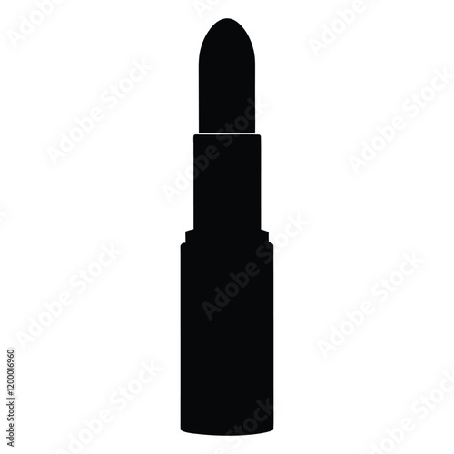 A lipstick silhouette vector illustration.