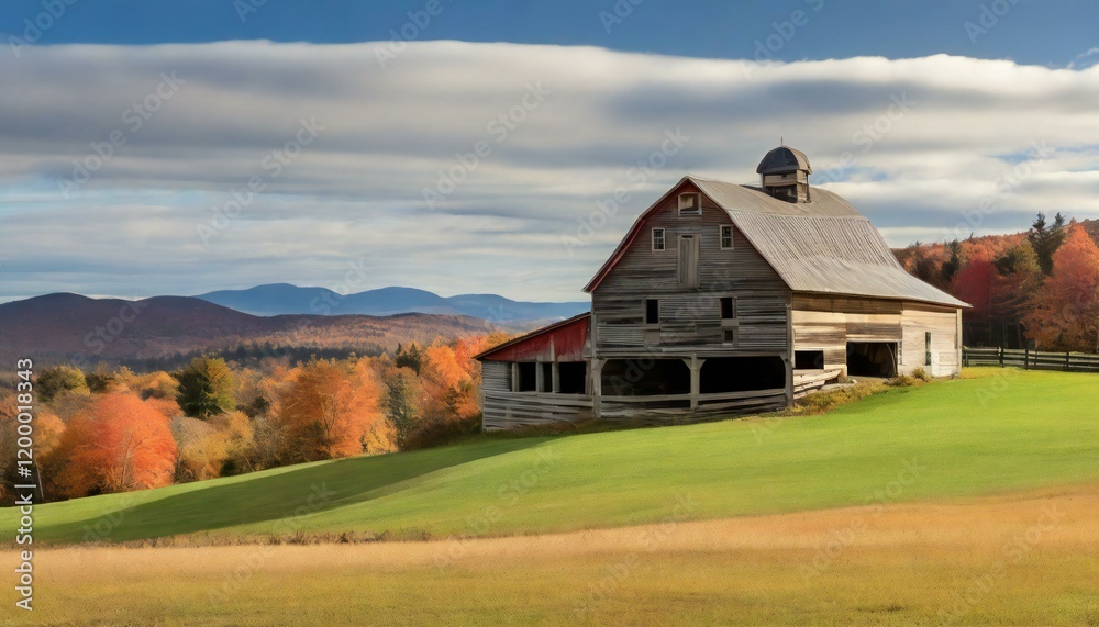 old barn in autumn old barn in autumn