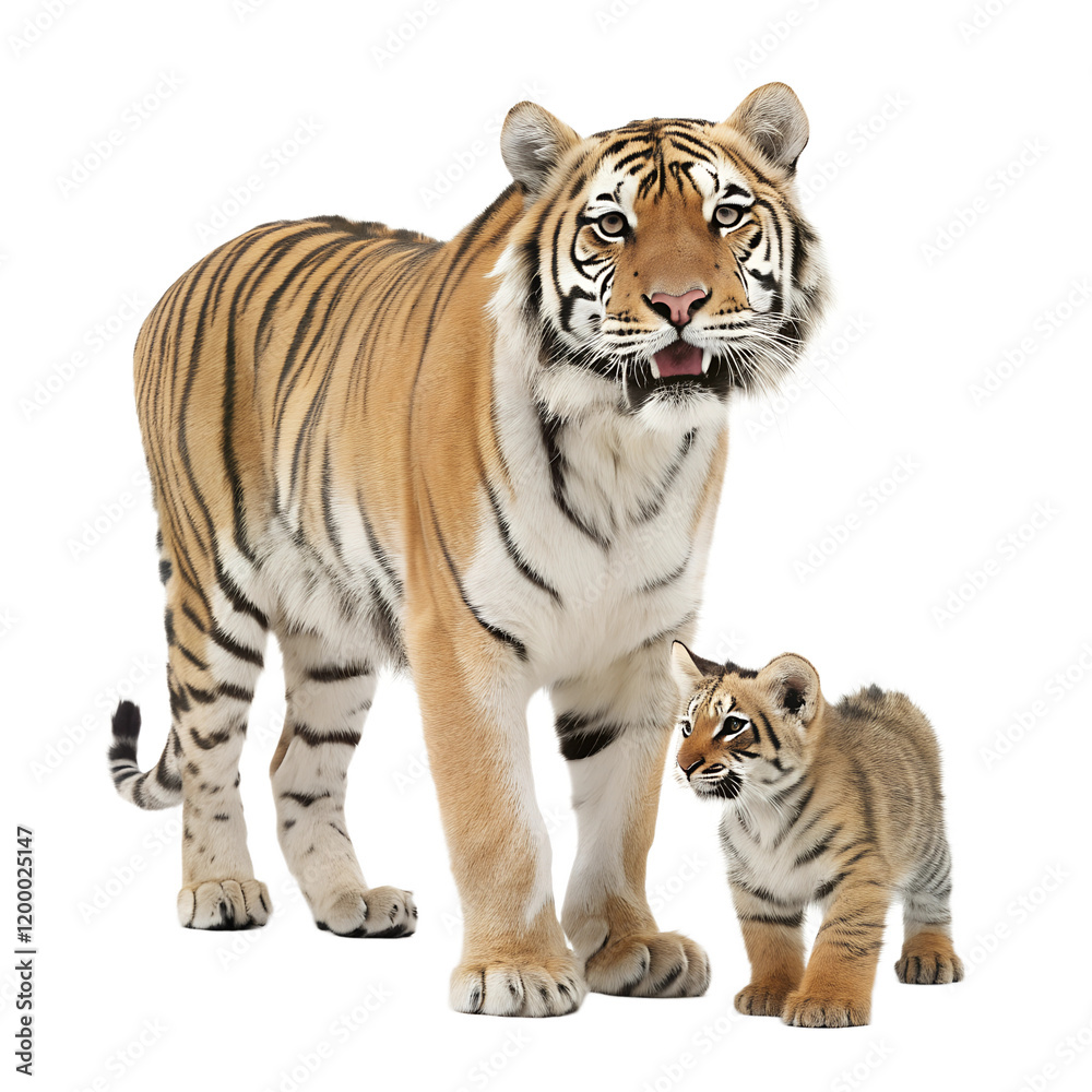 Obraz premium Tiger with Baby. 