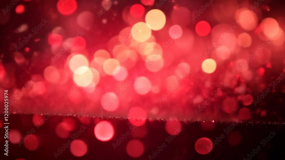 red bokeh light with glitter splash festive abstract background