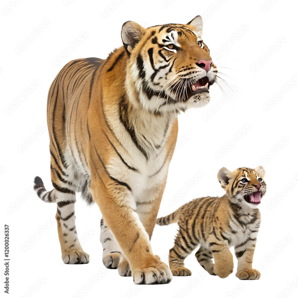 Obraz premium Tiger with Baby. 