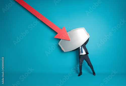 Wallpaper Mural Businessman leadership fighting stock protection risk business inflation 
 Torontodigital.ca