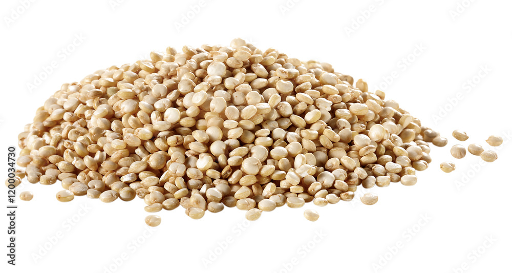 pilha com sementes de quinoa isolado em fundo transparente pilha com sementes de quinoa isolado em fundo transparente