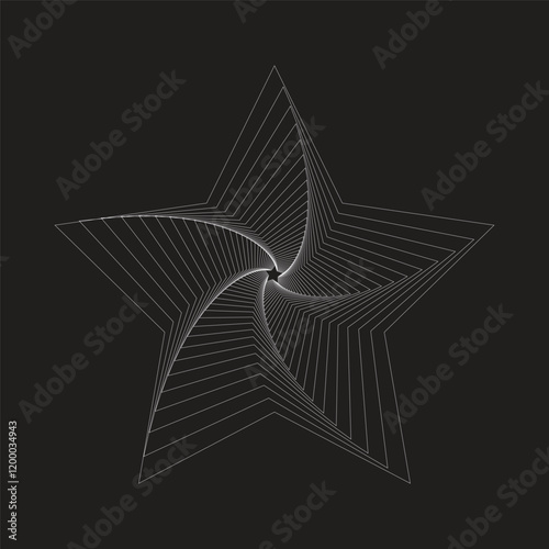 Spiraling Triangle or Geometric Vortex based on the visual style