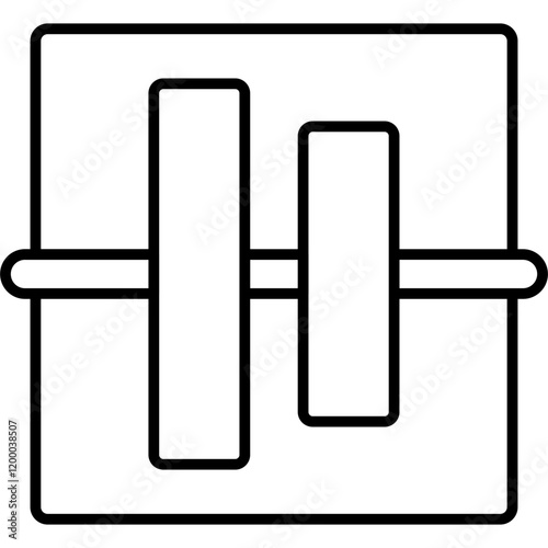 Horizontal Alignment Icon