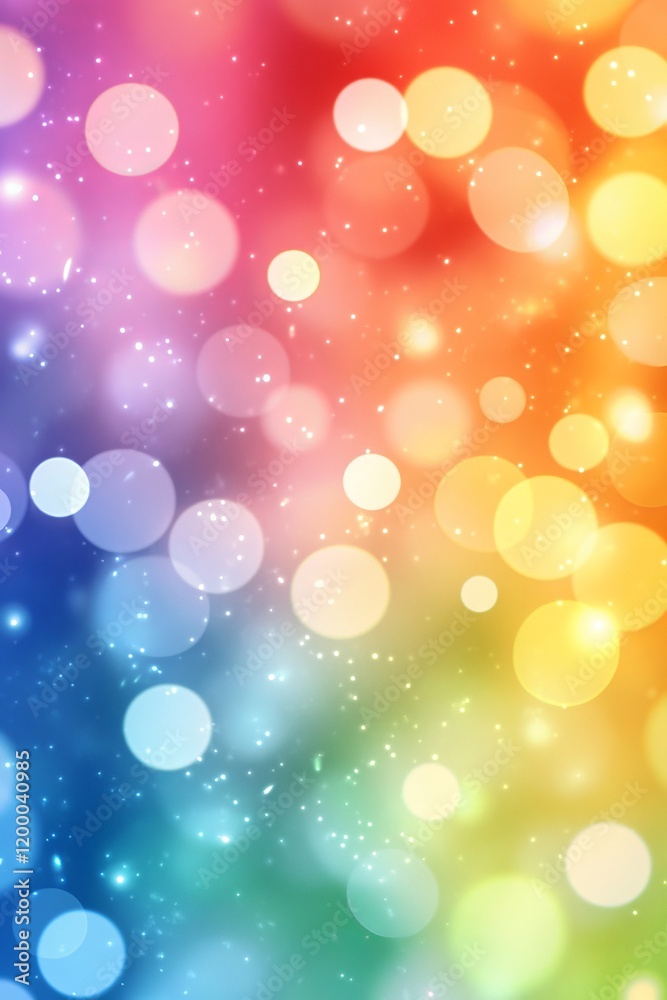 Vibrant Bokeh Background, Colorful Abstract Design with Defocused Lights and Soft Gradient Vibrant Bokeh Background, Colorful Abstract Design with Defocused Lights and Soft Gradient