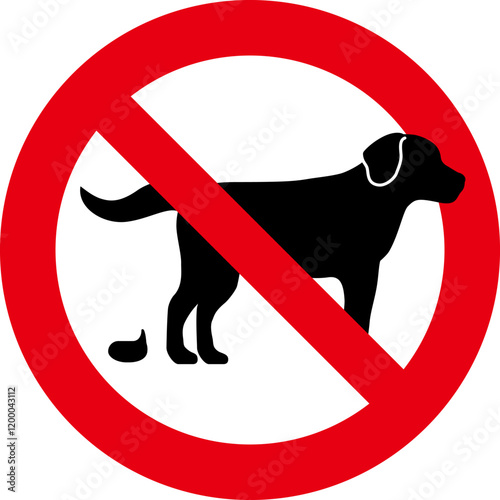 ペットのフンの放置禁止の標識