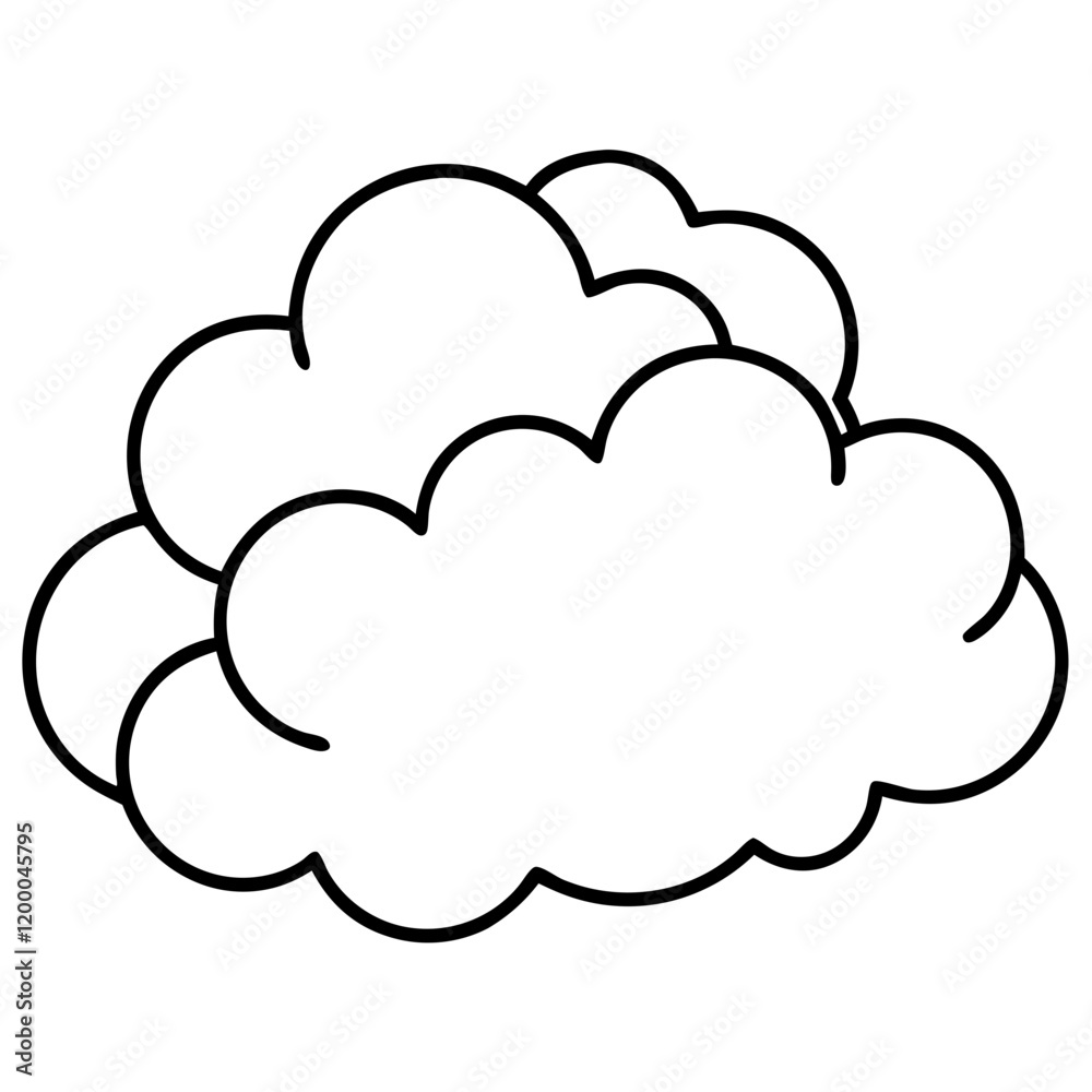 Captivating cloud line art vector. spring cloud
Captivating cloud line art vector. spring cloud