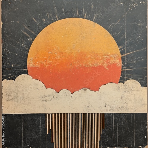 vintage grunge background with frame