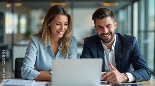 Team of Executives Collaborating on a Financial Project