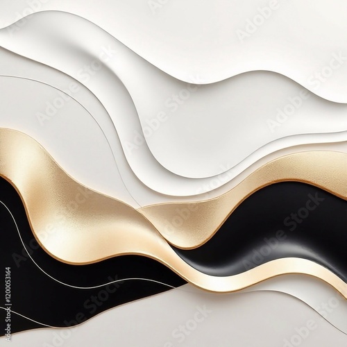 Wallpaper Mural abstract wavy background Torontodigital.ca
