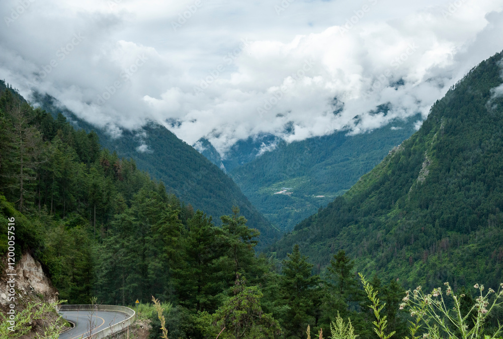 Obraz premium Beautiful landscape at the Nepal Border