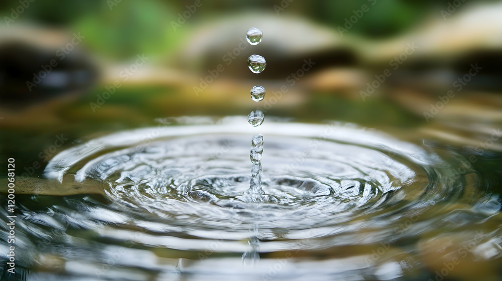 Gentle rippling water close-up creating a tranquil and peaceful visual Gentle rippling water close-up creating a tranquil and peaceful visual