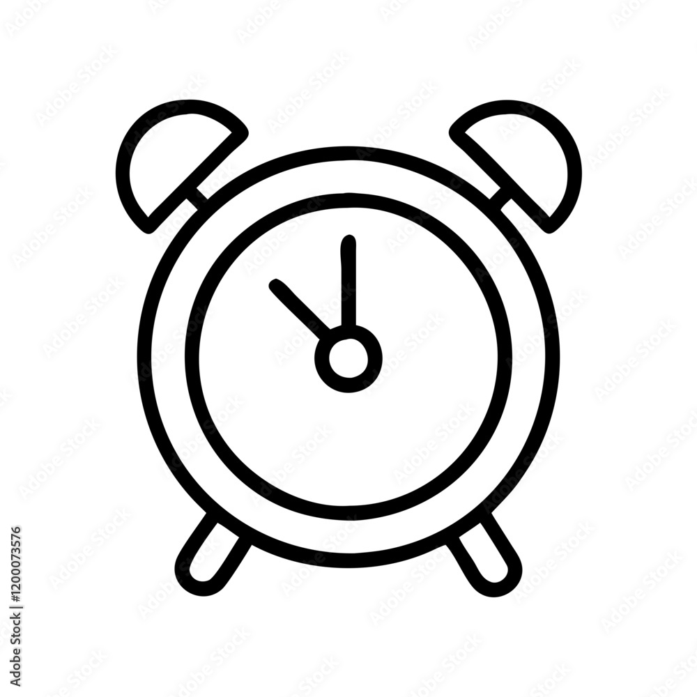 alarm clock icon, alarm clock line art - simple line art of alarm clock, perfect for alarm clock logos and icons and themed design alarm clock icon, alarm clock line art - simple line art of alarm clock, perfect for alarm clock logos and icons and themed design