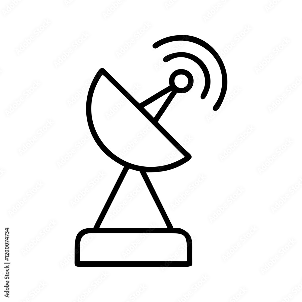 antenna icon, antenna line art - simple line art of antenna, perfect for antenna logos and icons and themed design antenna icon, antenna line art - simple line art of antenna, perfect for antenna logos and icons and themed design