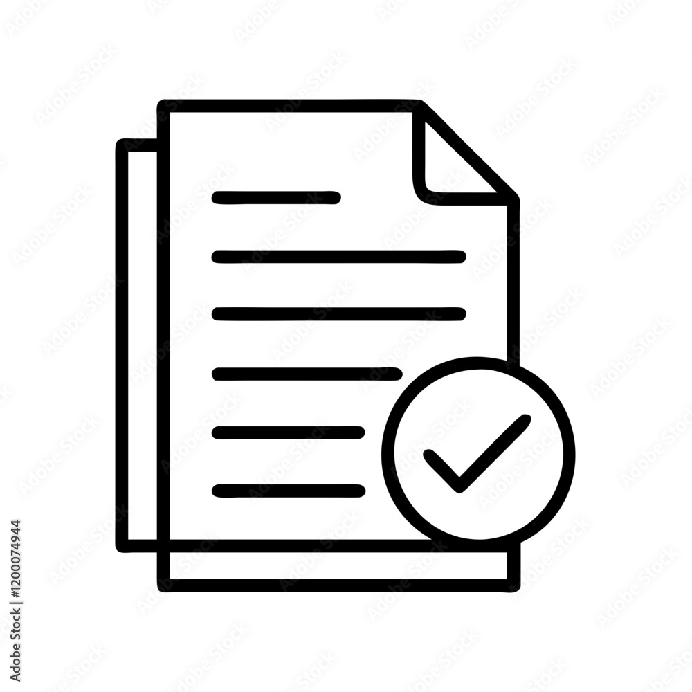 approved documents papers icon, approved documents papers line art - simple line art of approved documents papers, perfect for approved documents papers logos and icons and themed design approved documents papers icon, approved documents papers line art - simple line art of approved documents papers, perfect for approved documents papers logos and icons and themed design