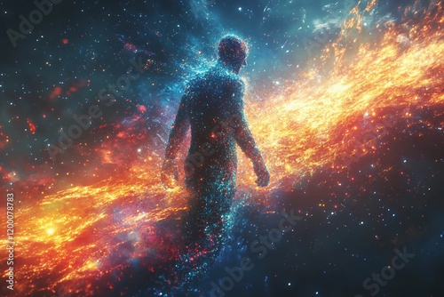 Humanity's Quantum Leap: A Visual Exploration of Transcendence Through Digital Realms and Energetic Transformation