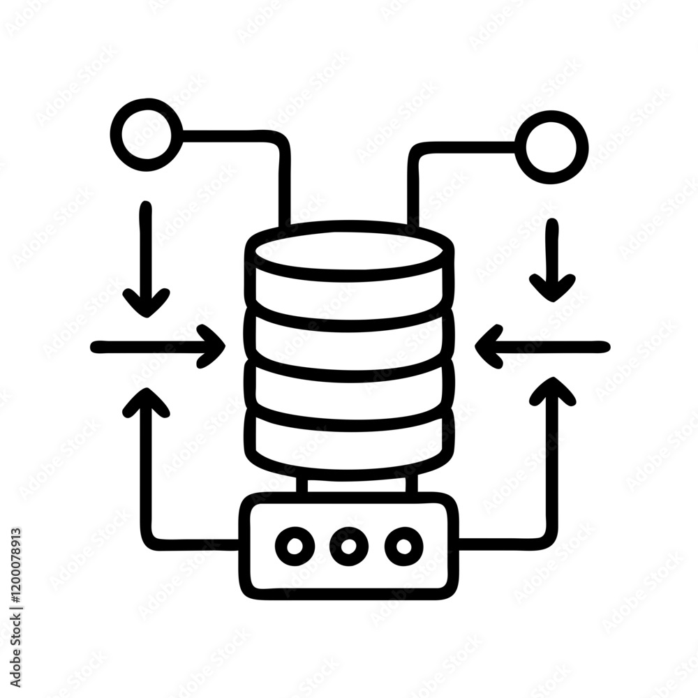 big data icon, big data line art - simple line art of big data, perfect for big data logos and icons and themed design big data icon, big data line art - simple line art of big data, perfect for big data logos and icons and themed design