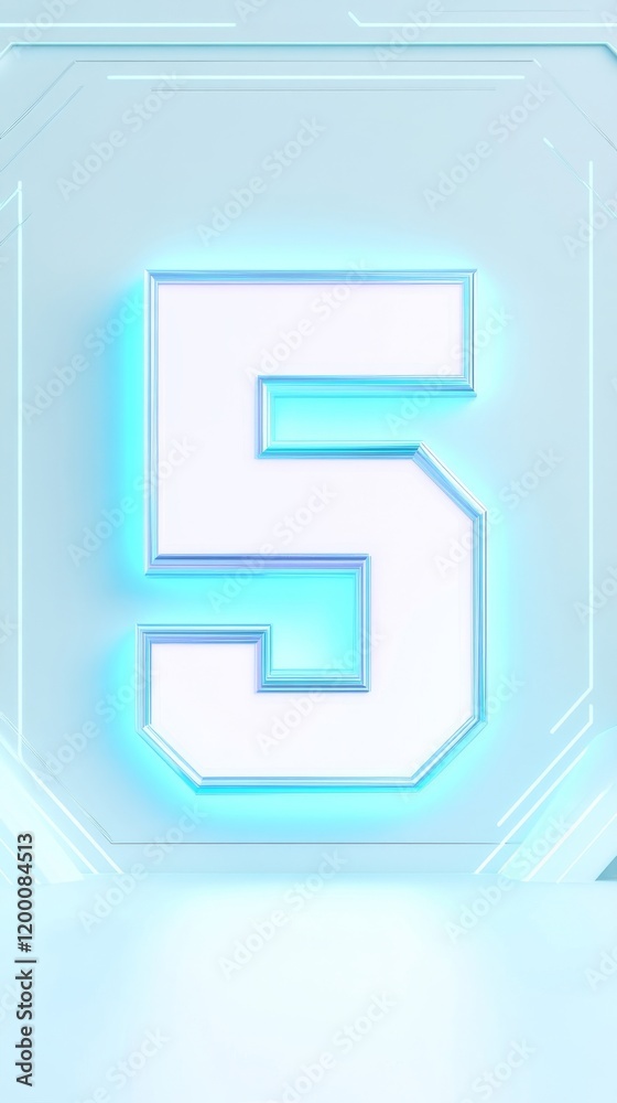 blue number 5 blue number 5