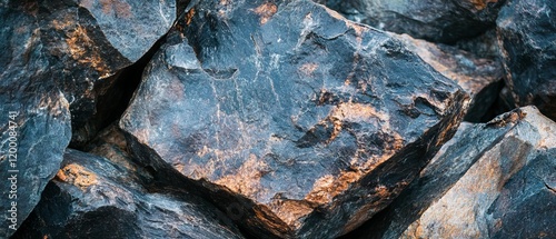 Coarse textured granite rock formation showing intricate patterns and natural beauty in a rugged landscape