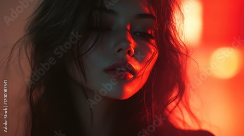 Woman in Red Light