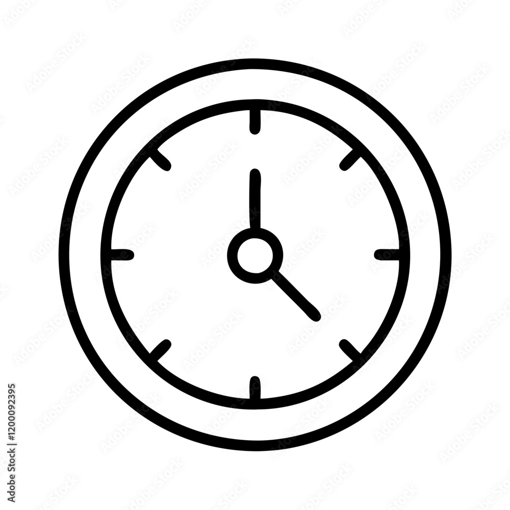 clock icon, clock line art - simple line art of clock, perfect for clock logos and icons and themed design clock icon, clock line art - simple line art of clock, perfect for clock logos and icons and themed design