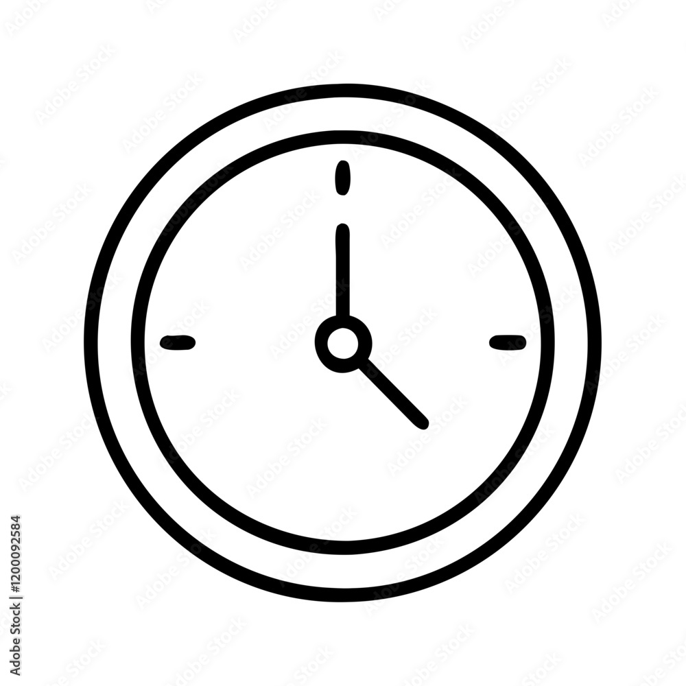 clock watch icon, clock watch line art - simple line art of clock watch, perfect for clock watch logos and icons and themed design clock watch icon, clock watch line art - simple line art of clock watch, perfect for clock watch logos and icons and themed design