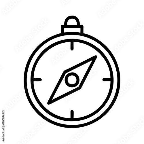 Free Download compass icon, compass line art - simple line art of compass, perfect for compass logos and icons and themed design  - GFXLoad