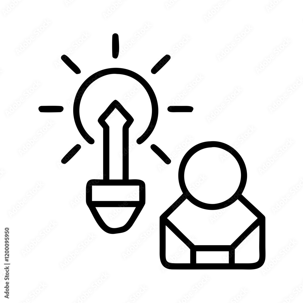 concept icon, concept line art - simple line art of concept, perfect for concept logos and icons and themed design concept icon, concept line art - simple line art of concept, perfect for concept logos and icons and themed design