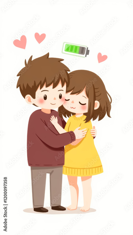 young couple sharing a warm embrace symbolizing love and affection young couple sharing a warm embrace symbolizing love and affection