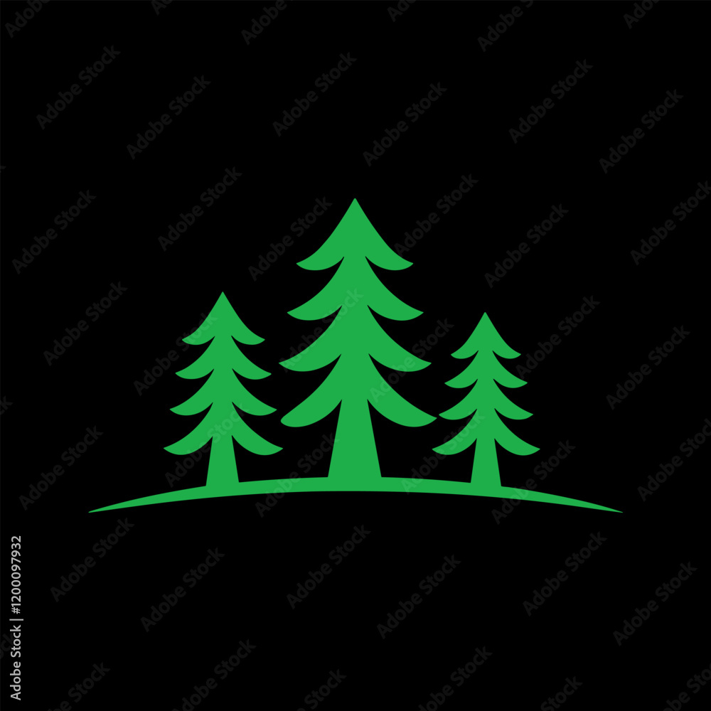Obraz premium Christmas Fir Tree Vectors Design